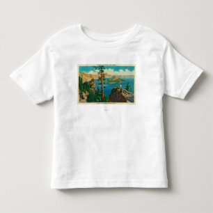 Crater Lake showing Wizard Island in distance Toddler T-Shirt