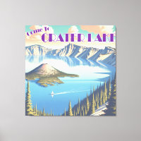 Crater Lake Vintage Poster