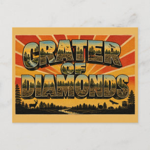 Crater of Diamonds Arkansas Volcanic Field Art Postcard