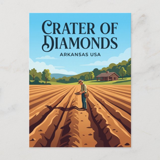 Crater of Diamonds State Park USA Postcard (Front)