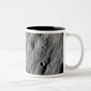 Cratered regions Two-Tone coffee mug
