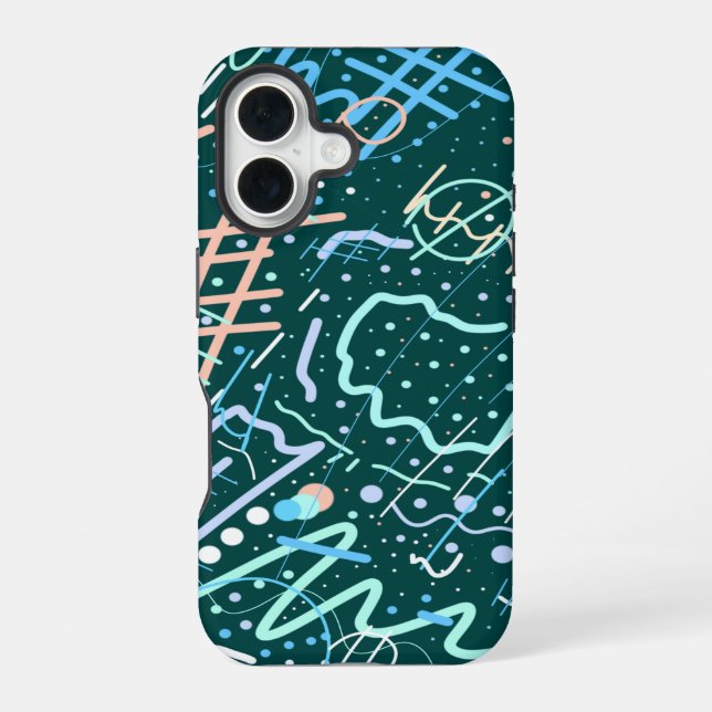 Craters and Comets iPhone 16 Case (Back)