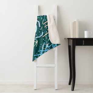 Craters and Comets Sherpa Blanket