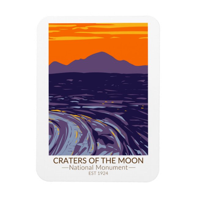 Craters of the Moon National Monument Idaho Magnet (Vertical)