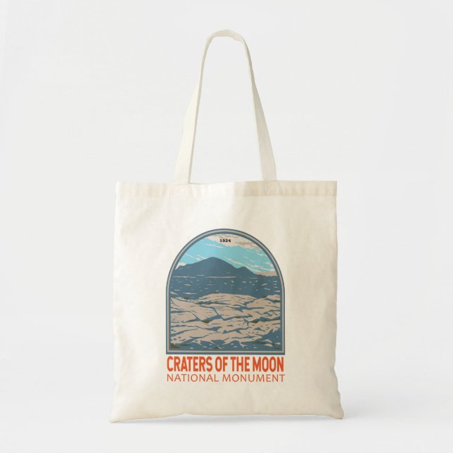 Craters of the Moon National Monument Idaho Retro  Tote Bag (Front)