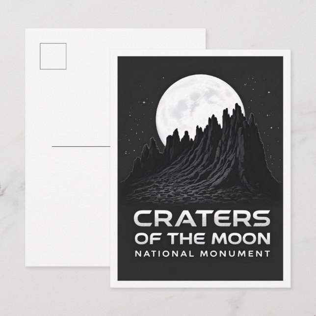Craters of the moon National Monument Idaho Travel Postcard (Front/Back)