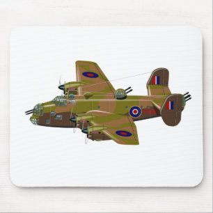 Cratoon retro bomber mouse mat