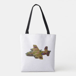 Cratoon retro bomber tote bag