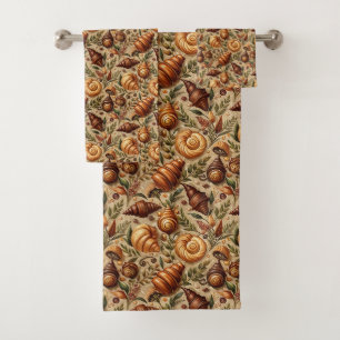 Craving Croissants Bath Towel Set