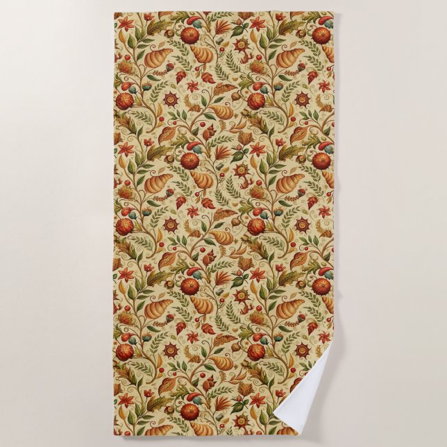 Craving Croissants  Beach Towel (Front)