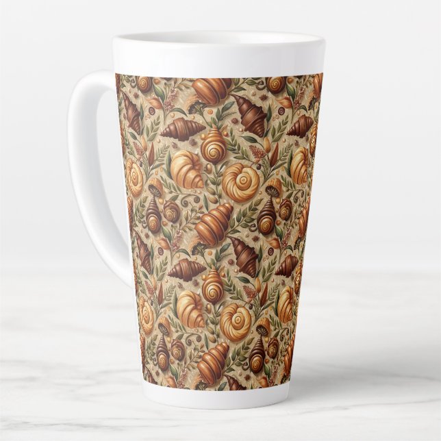Craving Croissants  Latte Mug (Left Angle)