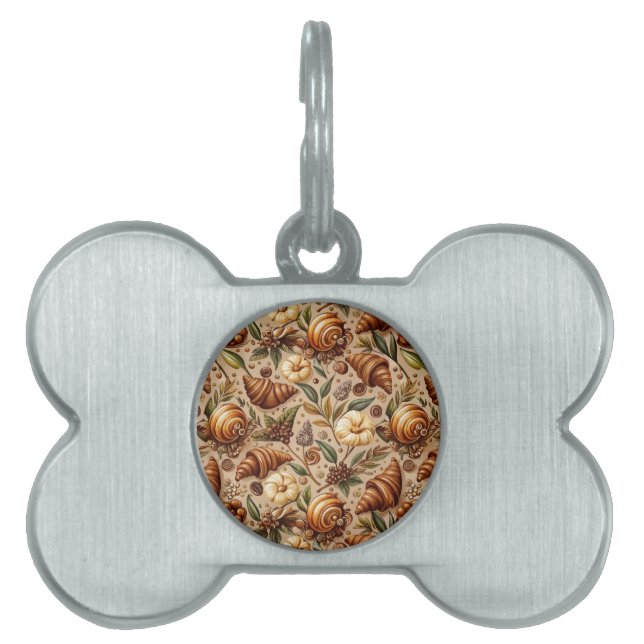 Craving Croissants  Pet ID Tag (Front)