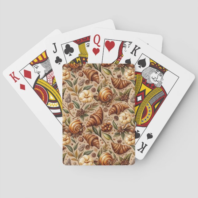Craving Croissants  Playing Cards (Back)