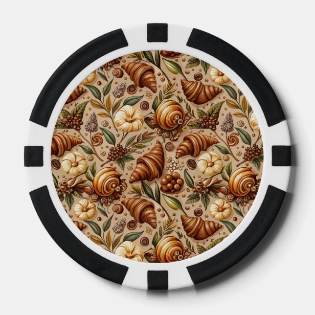 Craving Croissants  Poker Chips (Front)