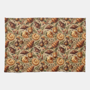 Craving Croissants Tea Towel