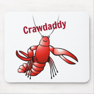 Crawdaddy Red Crayfish Mouse Mat