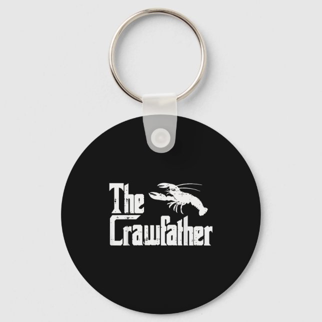 Crawfihe Crawfather Funny Crayfish Parody Dad Papa Key Ring (Front)
