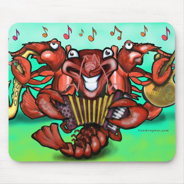 Crawfish Band Mouse Mat (Front)