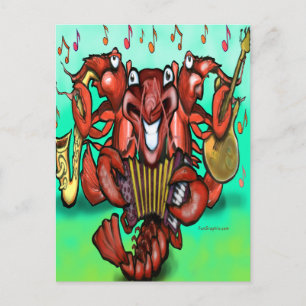 Crawfish Band Postcard