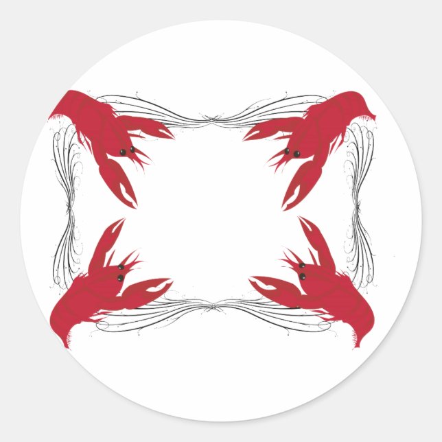 Crawfish Base Classic Round Sticker (Front)