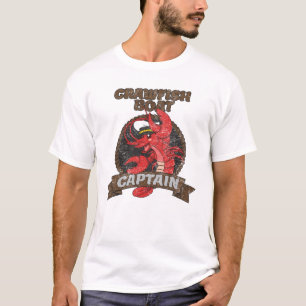 Crawfish  Boat Captain Funny Cajun Southern Seafoo T-Shirt