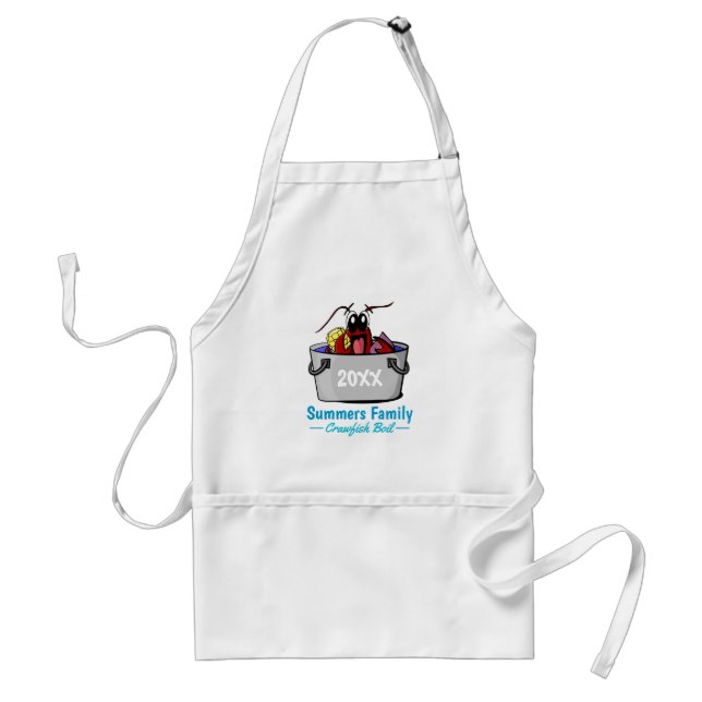 Crawfish Boil Annual Family Party Picnic Standard Apron (Front)