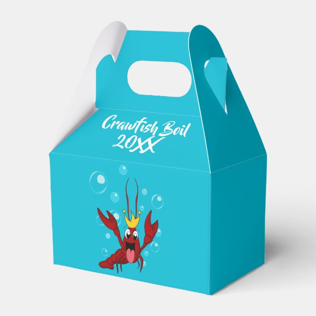 Crawfish Boil Annual Family Reunion Party Favour Box (Front Side)