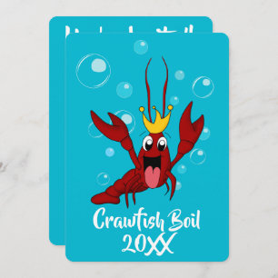 Crawfish Boil Annual Family Reunion Party Invitation