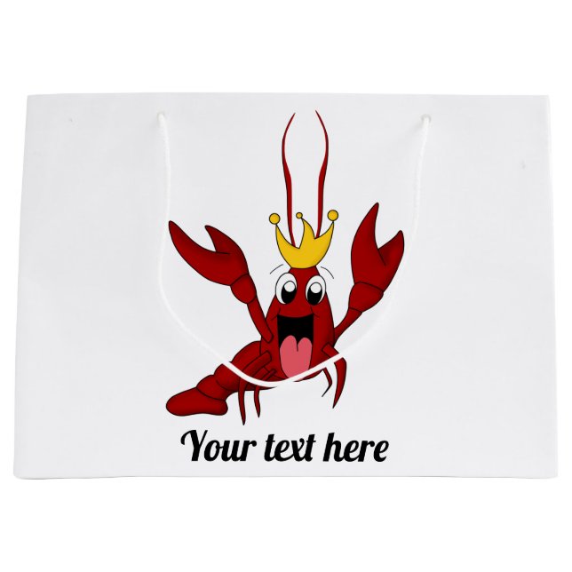 Crawfish Boil Annual Family Reunion Party Large Gift Bag (Front)