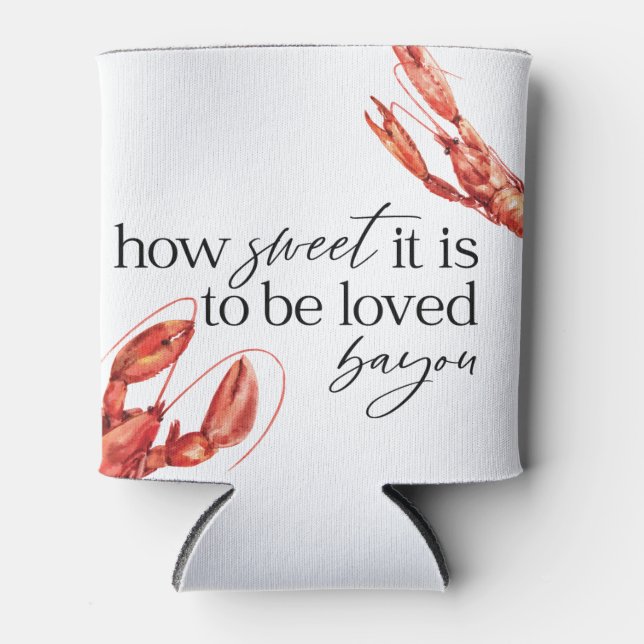 Crawfish Boil Bayou Can Cooler (Front)