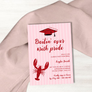 Crawfish Boil Boilin’ Over With Pride Graduation Invitation