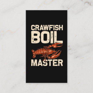 Crawfish Boil Cook Humour Seafood Foodie Business Card