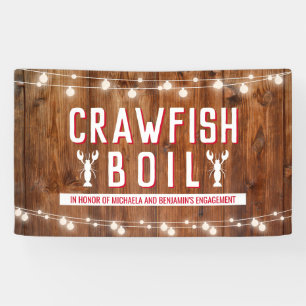 Crawfish Boil Couples Shower Engagement Party Banner