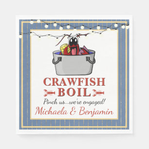 Crawfish Boil Couples Shower Engagement Party Napkin
