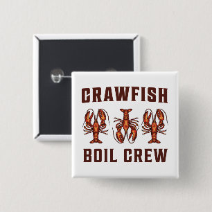 Crawfish Boil Crew 15 Cm Square Badge