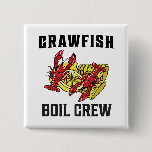 Crawfish Boil Crew T-Shirt 15 Cm Square Badge