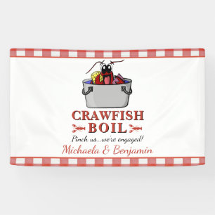 Crawfish Boil Engagement Party Banner