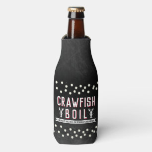 Crawfish Boil Engagement Party Bottle Cooler