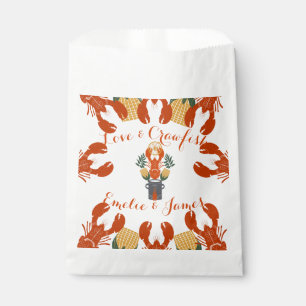 Crawfish Boil Engagement Party-Love & Crawfish Favour Bags