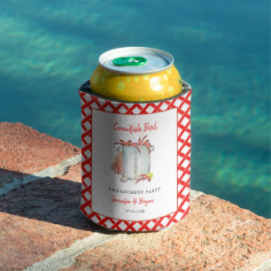Crawfish Boil Engagement / wedding shower party Can Cooler