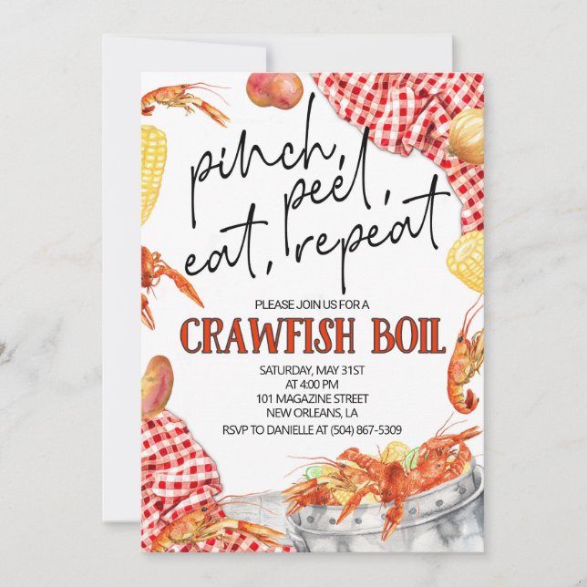 Crawfish Boil Invitation (Front)