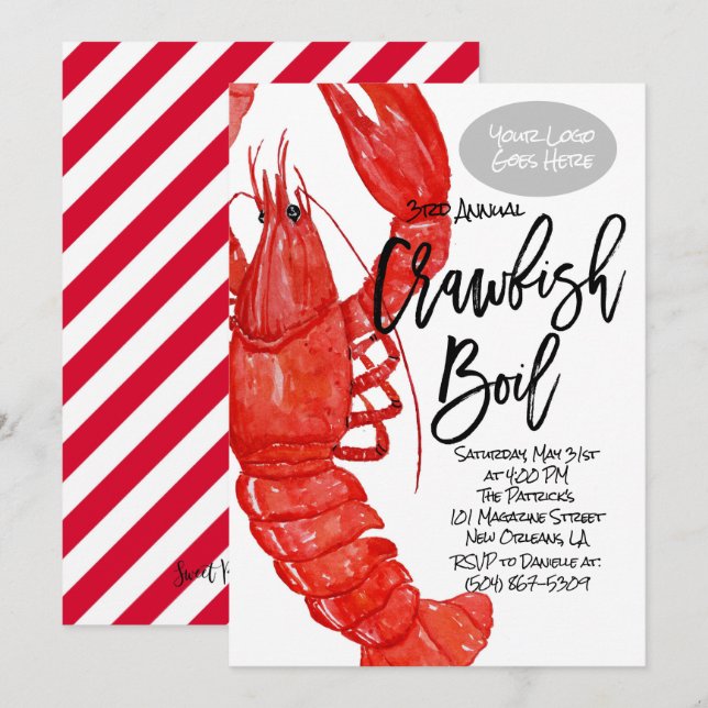 Crawfish Boil Invitation (Front/Back)