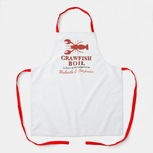 Crawfish Boil Lobster Seafood Party Engagement Apron