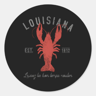 Crawfish Boil Louisiana Laissez Les Bon Temps Roul Classic Round Sticker