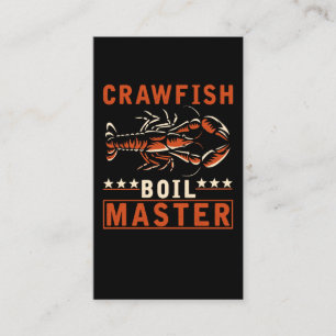 Crawfish Boil Master Funny Crayfish Cook Business Card