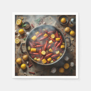 Crawfish Boil Paper Napkins