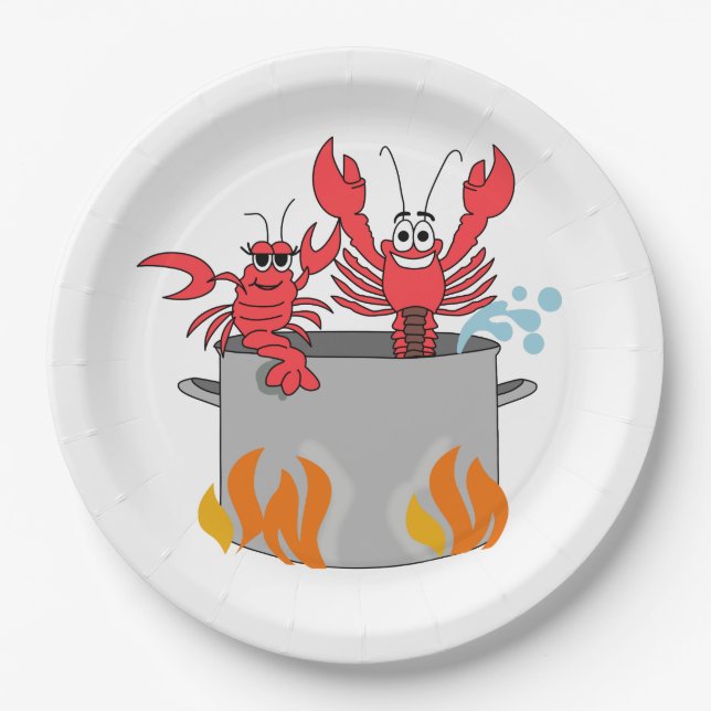 Crawfish Boil Paper Plate (Front)