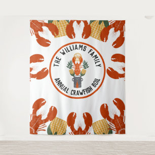 Crawfish Boil Party Paper Backdrop – Photo Booth Tapestry