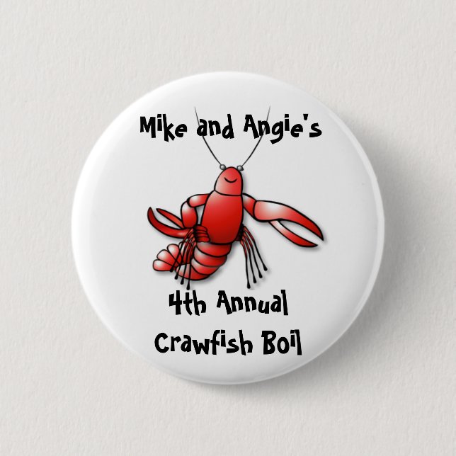 Crawfish Boil Party Pin (Front)