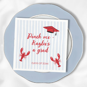 Crawfish Boil Scribble Class Of 2025 Graduation Napkin